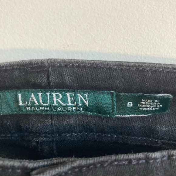 RALPH LAUREN RLR Sz 8 Premier Straight Black Jeans - Picture 3 of 13